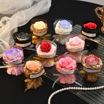 Mini-Taschen-Seifenblumenstrauß Künstlicher Rosenstrauß Muttertag Valentinstag Partygeschenk Heimdekoration