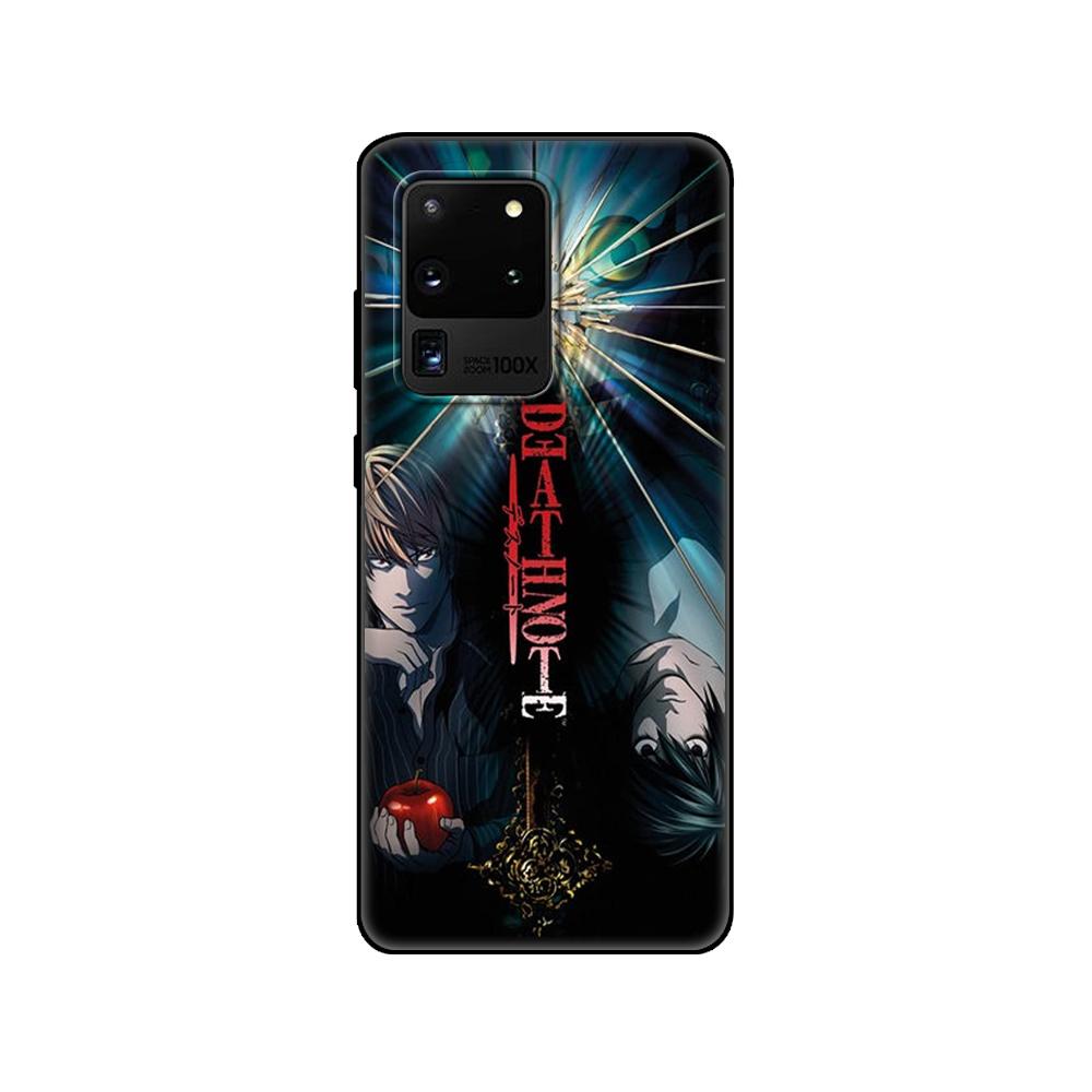 Black tpu Case For Samsung galaxy S20 /S20 PLUS/S20 ultra/S20+ /S20FE back cover Japanese Anime