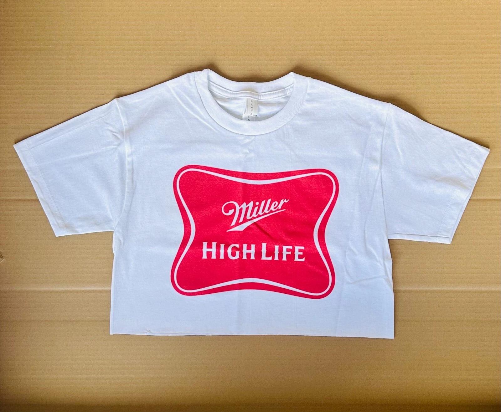 Miller high life red Cropped top shirt S