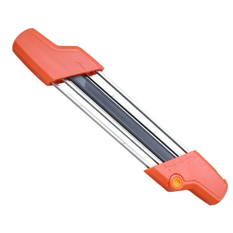 

2 в 1, легкая точилка для цепной пилы, набор зубьев пилы 4,0 мм, напильники для быстрой заточки, цепная точилка белый