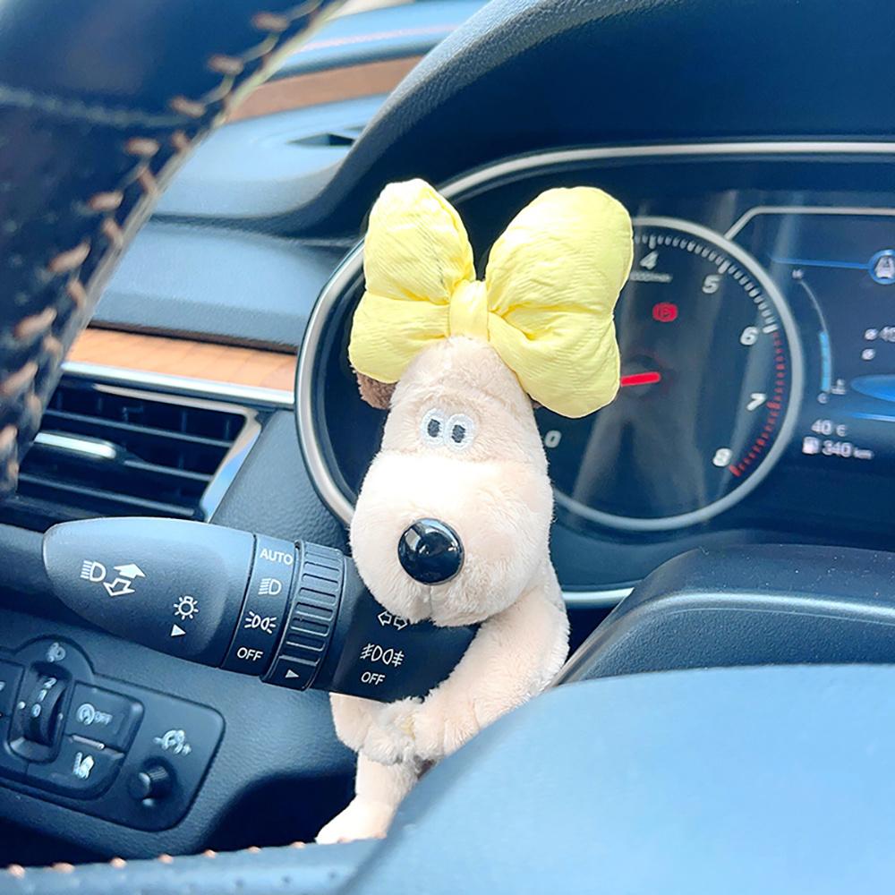 Autodekoration Hund Scheibenwischer Schalthebel Dekorative Puppe Persönlichkeit Auto Plüschpuppe Dekoration Niedlich Kreatives Geschenk Autodekoration