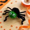 Non Slip Spider Hair Clips Halloween for Girls Women, Cute Furry Barrettes, Handmade Decor Tinsel Fluffy Pom Accessory Parties Cosplay Accessories
