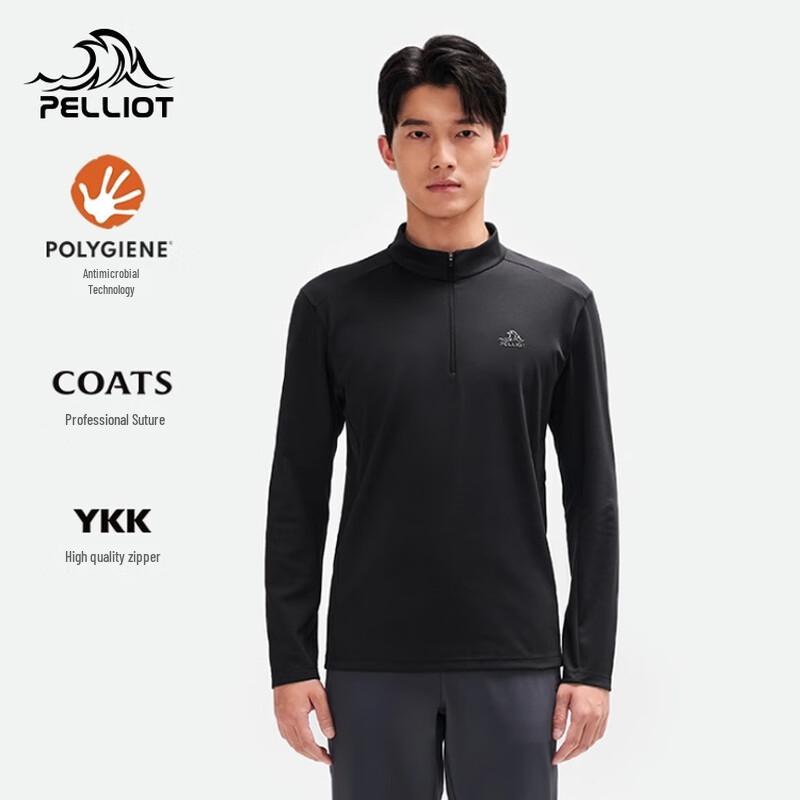 Pelliot Men s Outdoor Half-Zip Long Sleeve T-Shirt XXXL