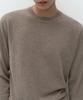 MUSINSA STANDARD [Plus] 100% Cashmere Crew Neck Knit [Taupe]