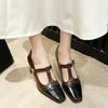 Summer Shoes Ladies Female Footwear Pointed Toe 2025 Retro Comfortable Dress New Flat Spring Pointed Toe Retro Woman