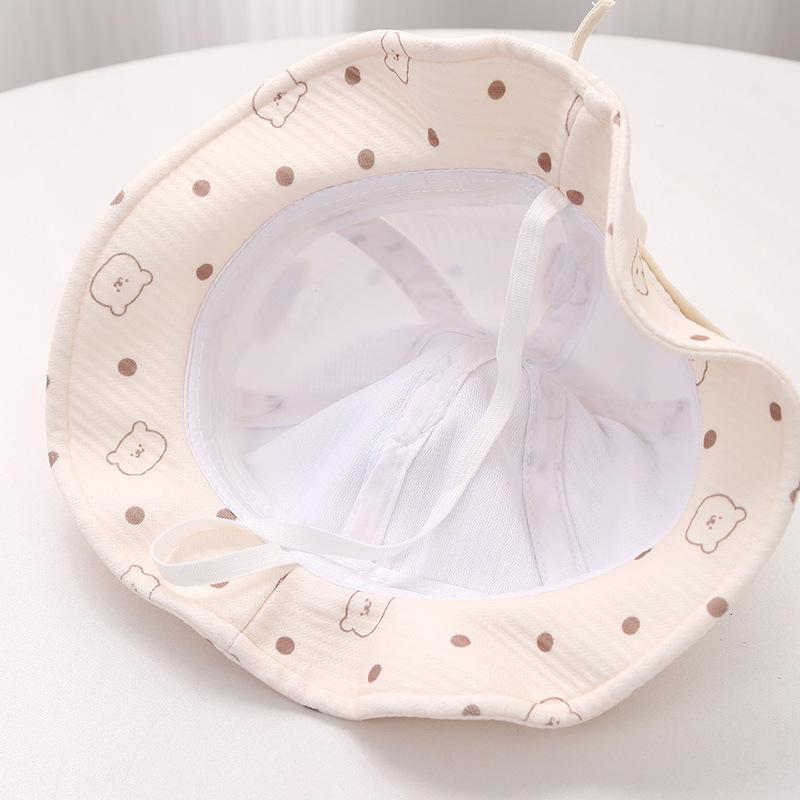 Kids Spring Autumn Sun Protection Bucket Hat Boys Girls Cute Shading Basin Cap Infant Toddler Four Seasons Universal Hat