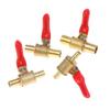 Hose Barb Shutoff Ball Valve 1Pcs 6-12mm Inline Rust Resistant for Water Oil Air Gas Fuel Line Boat Maintenance