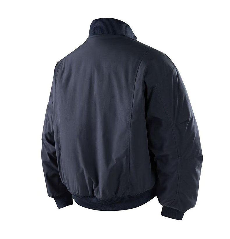 Men's American Style Cotton Flight Jacket: Thickened Autumn/Winter Warm Stand Collar Baseball Outerwear