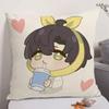 Game LLove And Deepspace Cushion Cover Natural Linen Organic Fabric DoubleSided Printing Sofa Home Decor Gift Pillow Case
