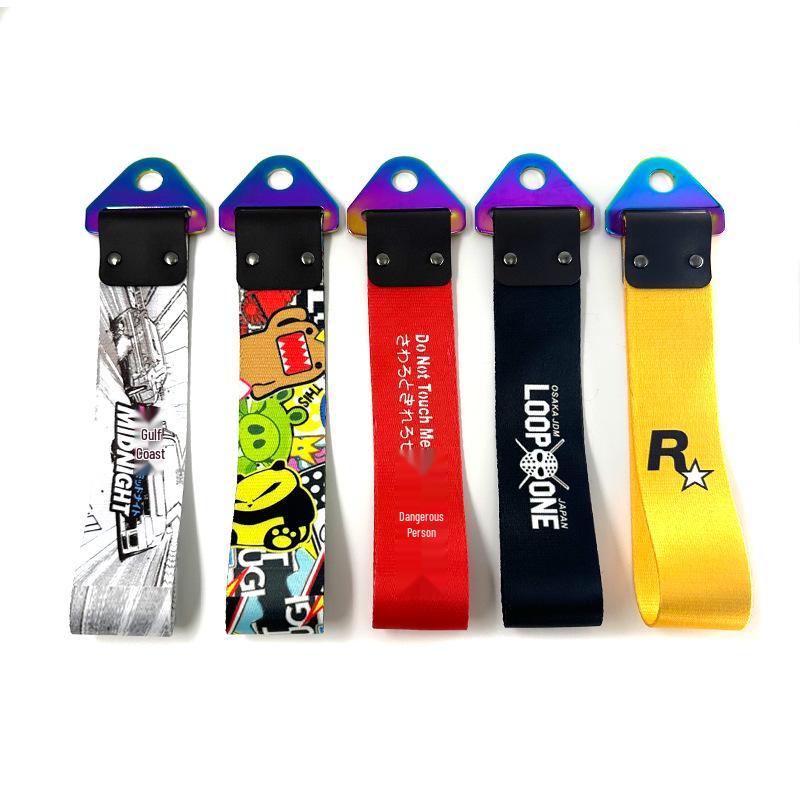 JDM Culture Colorful Metal Buckle Tow Strap - Car Modification Decoration