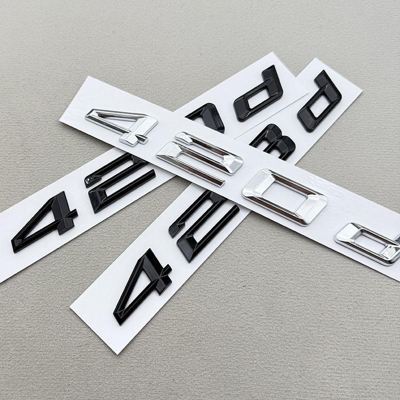 3D ABS Car Letters Logo 420d 428d Badge Sticker Rear Trunk Emblem Decals For BMW 4 Series 420d 420i F32 F36 Auto Tail Marking