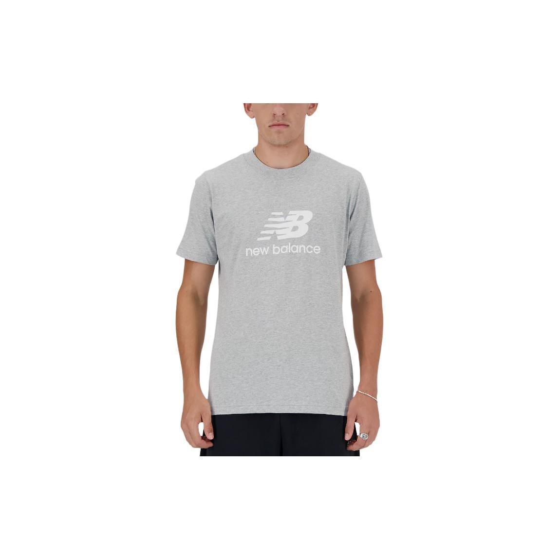 New Balance Sport Essentials Logo T-Shirt Asia Sizing  Athletic Grey  Men s MT41502-AG XXL