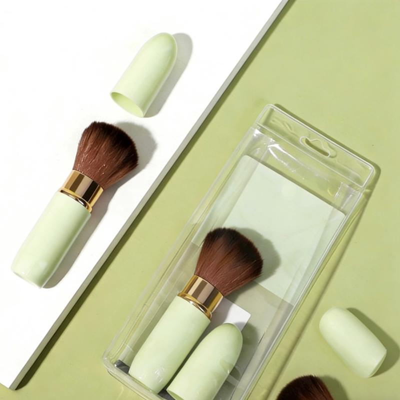 1/3/5 Stück Tragbar Neuankunft Ausziehbarer Make-up-Pinsel Reise Größe Puder Rouge Pinsel Einzelstück Kosmetikwerkzeug für Schönheit