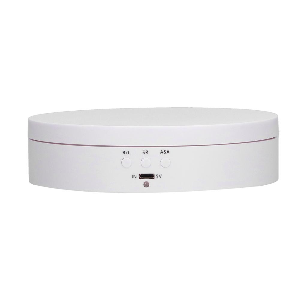 Rotating Display Stand Pluggable USB Automatic Jewelry Turntable Holder Tray for Ornaments 5V Input