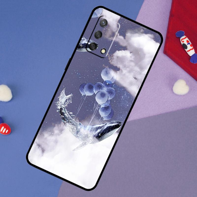 Flying Whale Magical Case For Oppo A5 Pro A6 A57 A17 A78 A54 A74 A94 A76 A16 A96 A18 A40 A60 A80 A38 A58 A98 A15