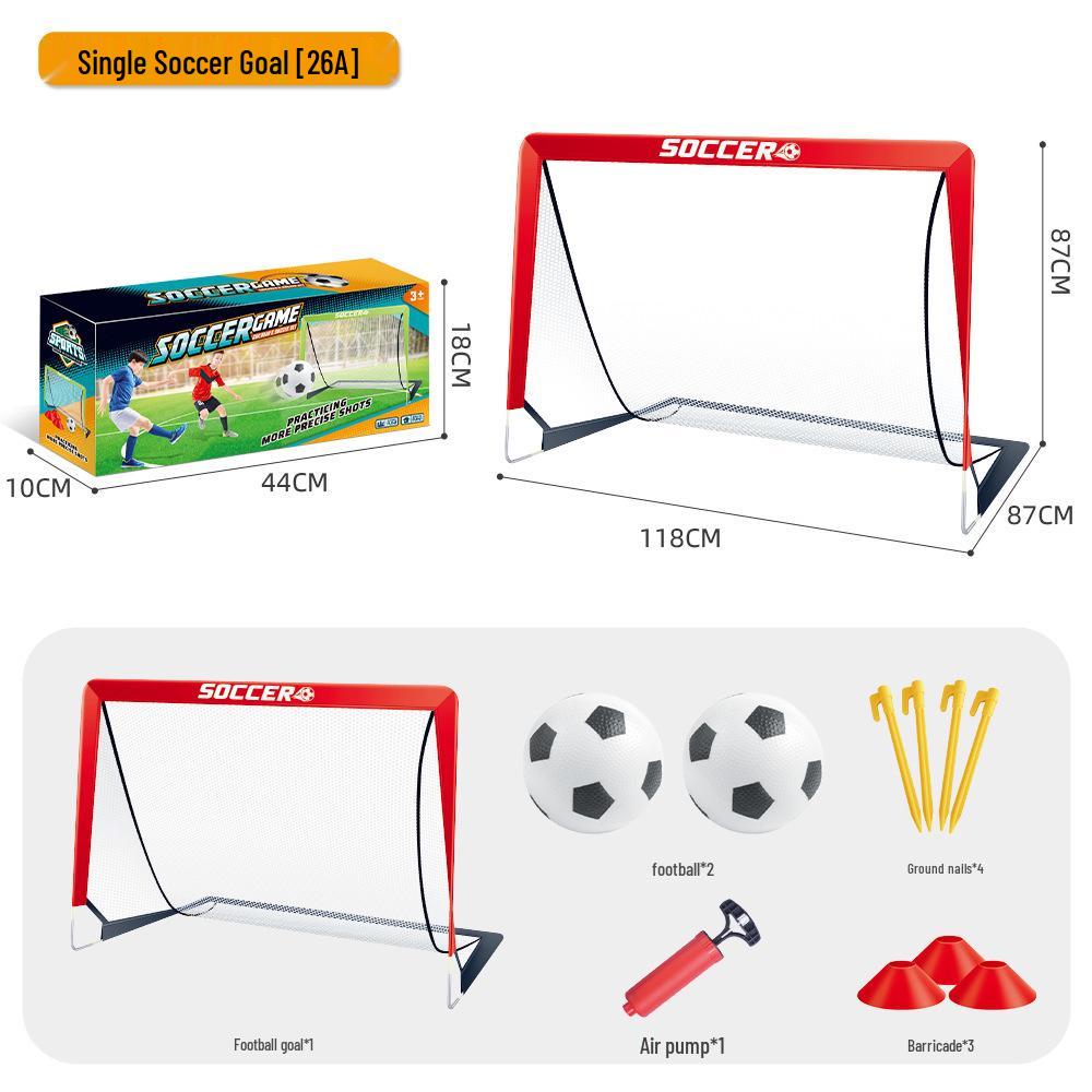 Portable Folding Children's Football Goal - Outdoor Grass Sports Activity Toy for Boys and Parent-Child Play