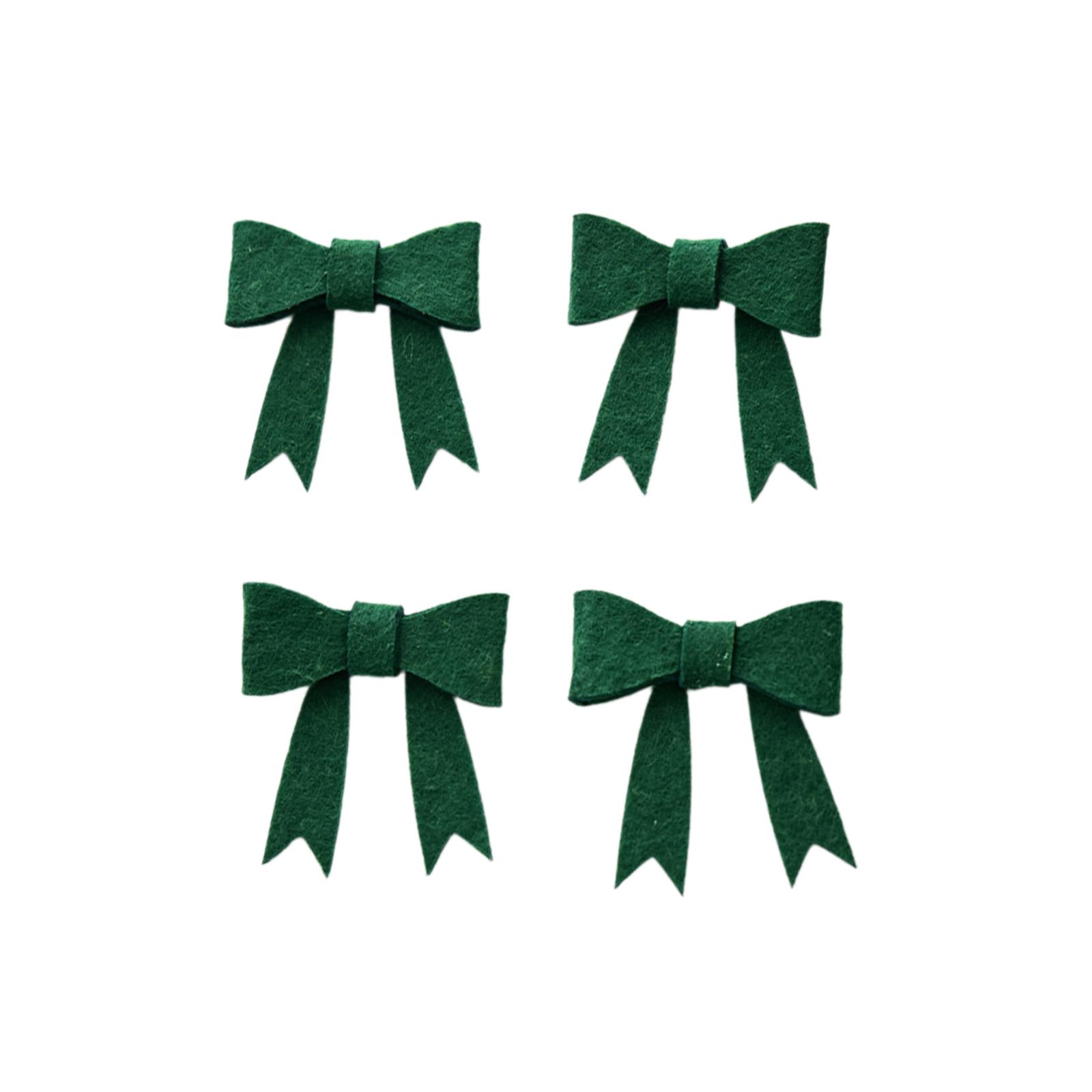 

4-piece DIY Bow Decoration Set, Handmade DIY Retro Ornaments One Size зелёный