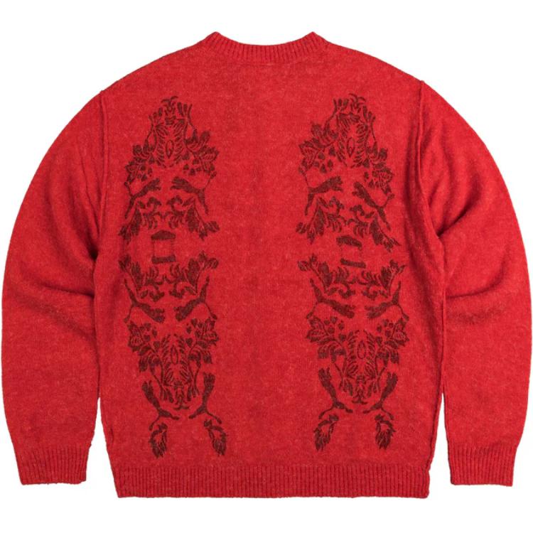 Puma x Aries Knitted Cardigan Red Unisex Tops 627978-11