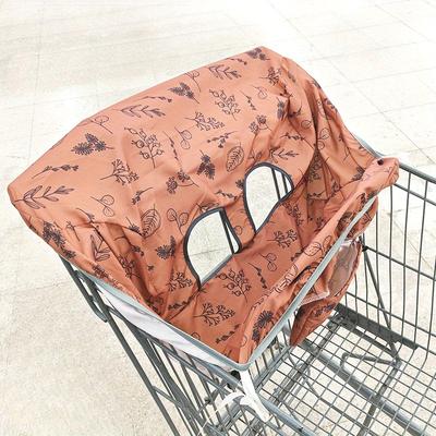 Tragbarer Einkaufswagen-Sitzbezug - Strapazierfähige Polyester- und Elasthan-Mischung, Maschinenwaschbar, Geschenkartikel für die Feiertage | Bezug mit Blumenmuster | Maschinenwaschbarer Bezug