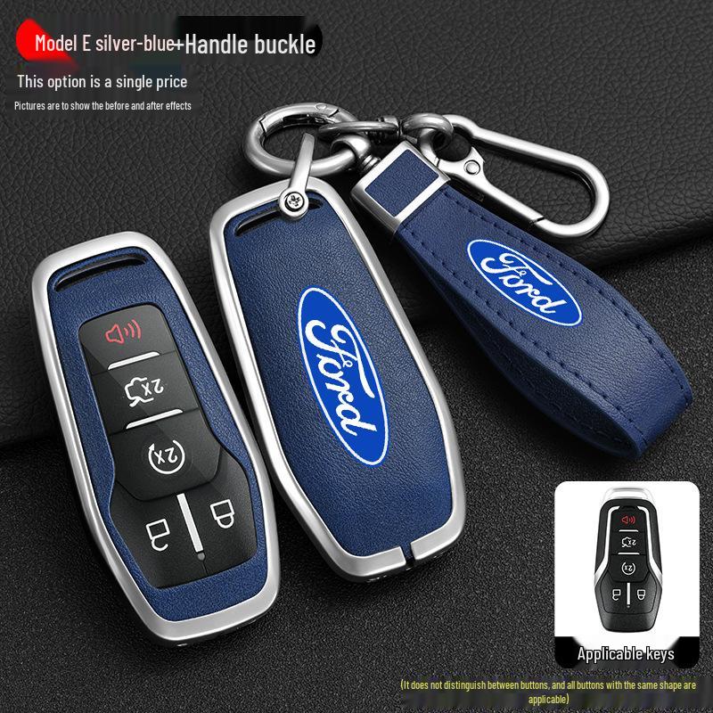 Ford Taurus Key Case for 2015-2017 Explorer Mustang - Metal Shell with Buckle