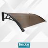 Canopy over the entrance door, balcony window, air conditioning, brown 120x80