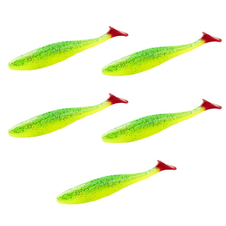 5Pcs Paddle Tail Swimbaits 10cm Fishing Lure Artificial Baits Swim Baits for Saltwater Soft Fishing Lures