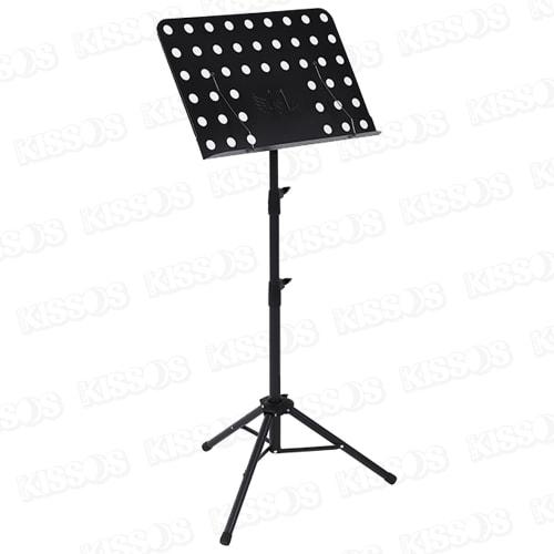 Adjustable Height Folding Music Stand, Compact, Lightweight, Portable Music Stand for Laptops, Tablets, and More