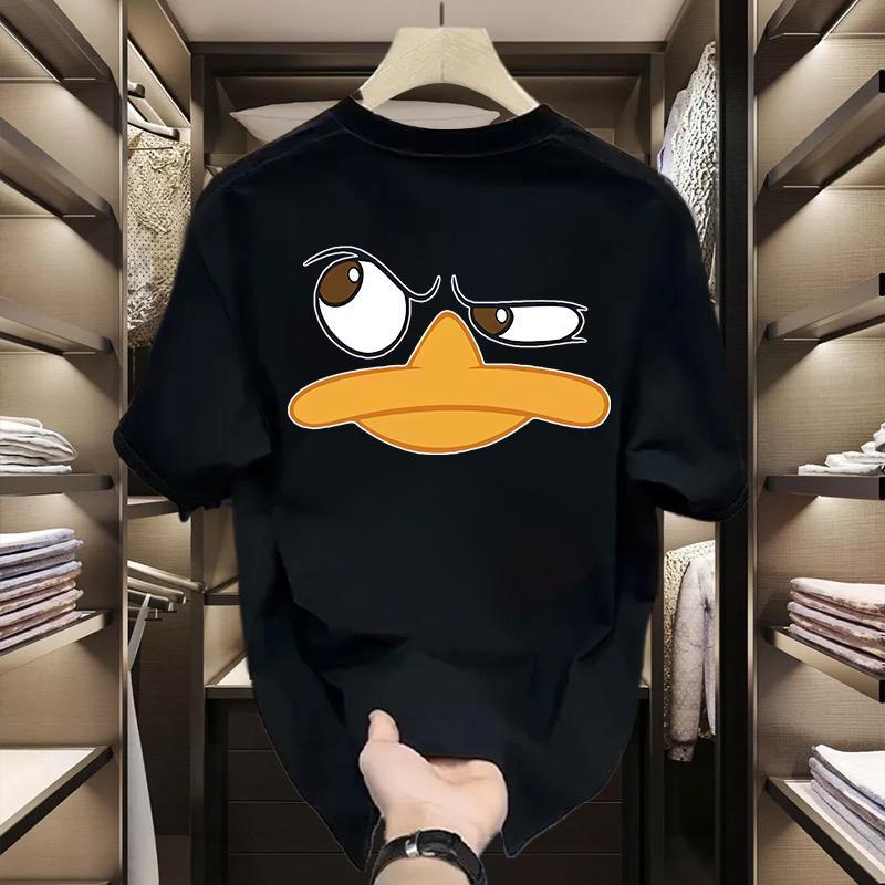 Trendy Brand Short-Sleeved Pure Cotton Men'S Printed T-Shirt Trendy Men'S And Women'S Versatile Round Neck T-Shirt Men'S