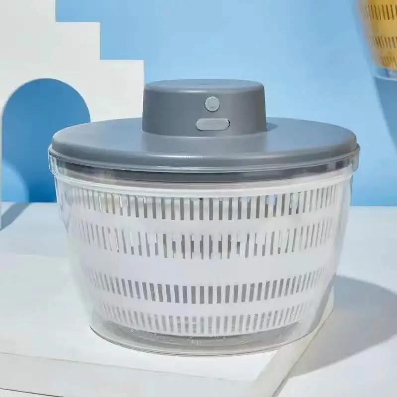 Cestello di scarico elettrico Essiccatore per verdure Essiccatore elettrico per pulizia rapida Separatore di frutta e verdura Scarico Centrifuga per insalata