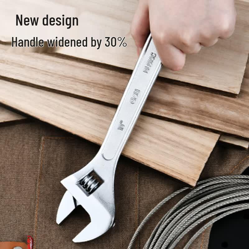 Deli DL008C 8-inch Adjustable Wrench