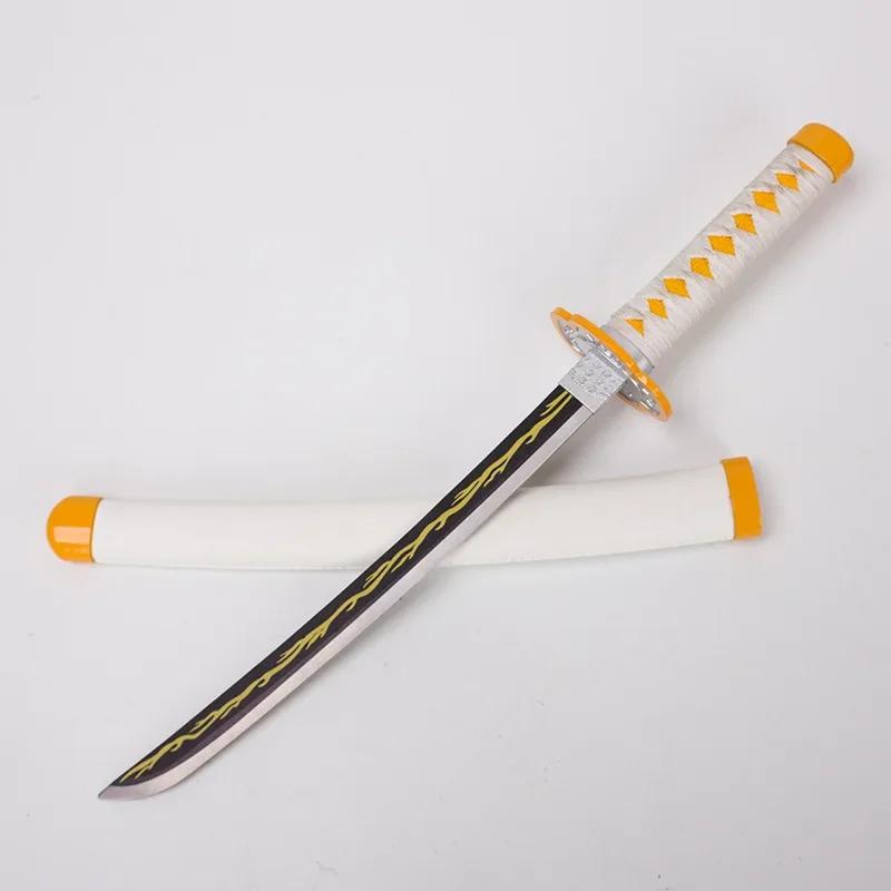40cm Demon Slayer Metal Katana Kimetsu No Yaiba Cosplay Prop  Japanese Samurai Sword Ninja Knife Real Size Katana Anime Toy Gift