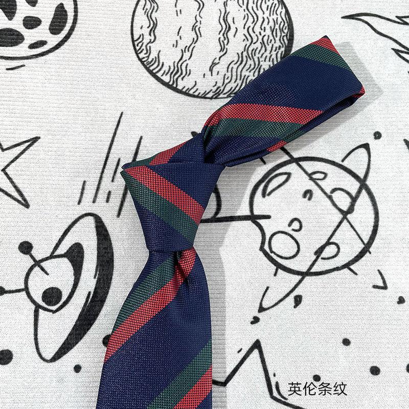

Contrasting Stripes Business Casual Wide Edition Polyester Silk Trend Accessories Men s Shirt Tie