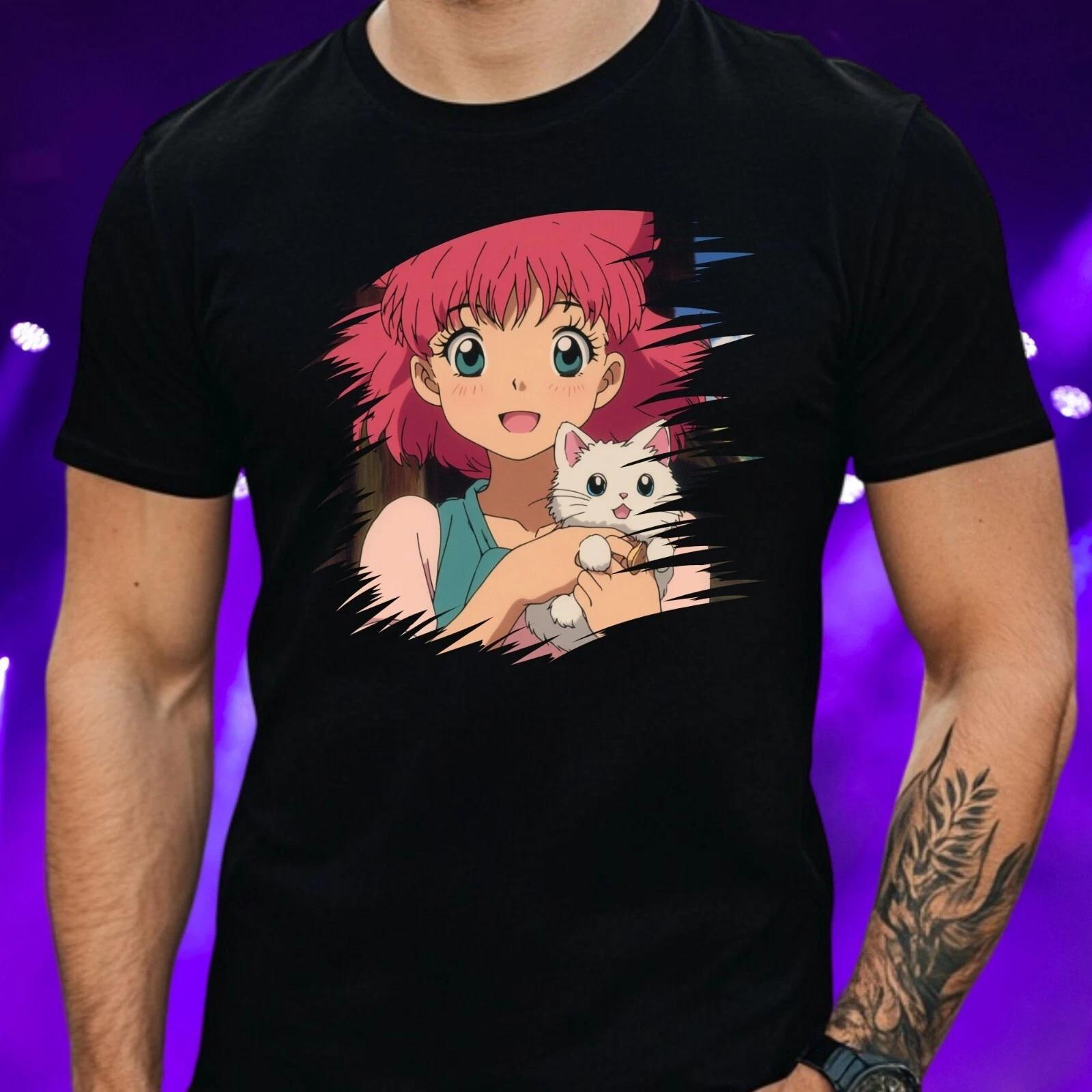 T-Shirt Herren Anime Girl Motiv Baumwolle Größe S bis 5XL XXXXL