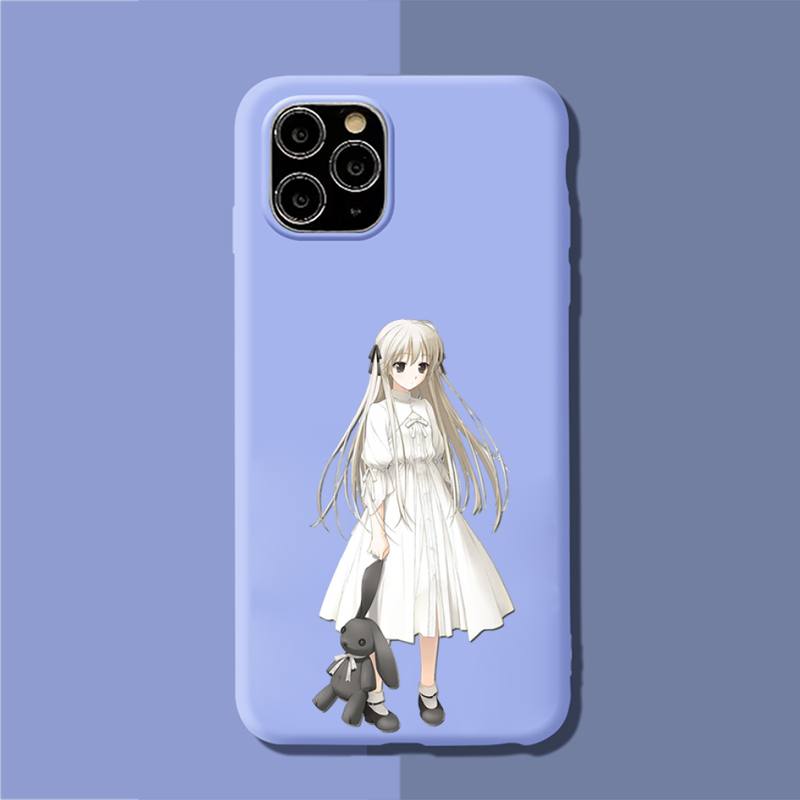 

YNDFCNB Чехол для телефона Yosuga no Sora, мягкий, однотонный, для iPhone 11, 12, 13, mini pro, XS, MAX, 8, 7, 6, 6S Plus, X, XR 11 pro max