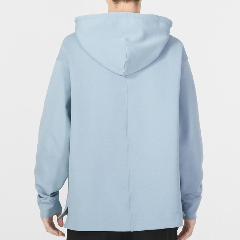 Under Armour Solid Color Fitness Training Hoodie Men Tops Light-Blue 1377173-465