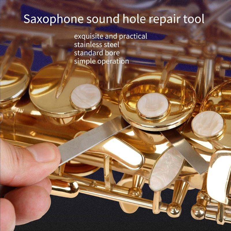 5Pcs Saxophone Pad Adjusting Tool Saxophone Leveling Rings Pad L Shape Key Cover
