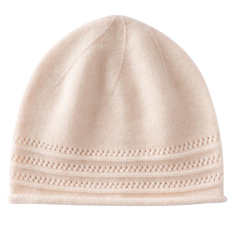 Autumn and Winter Cashmere Hat Women's Warm Knitted Hat Cashmere Knitted Hat Winter Women's Cold-proof Cashmere Warm Knitted Hat