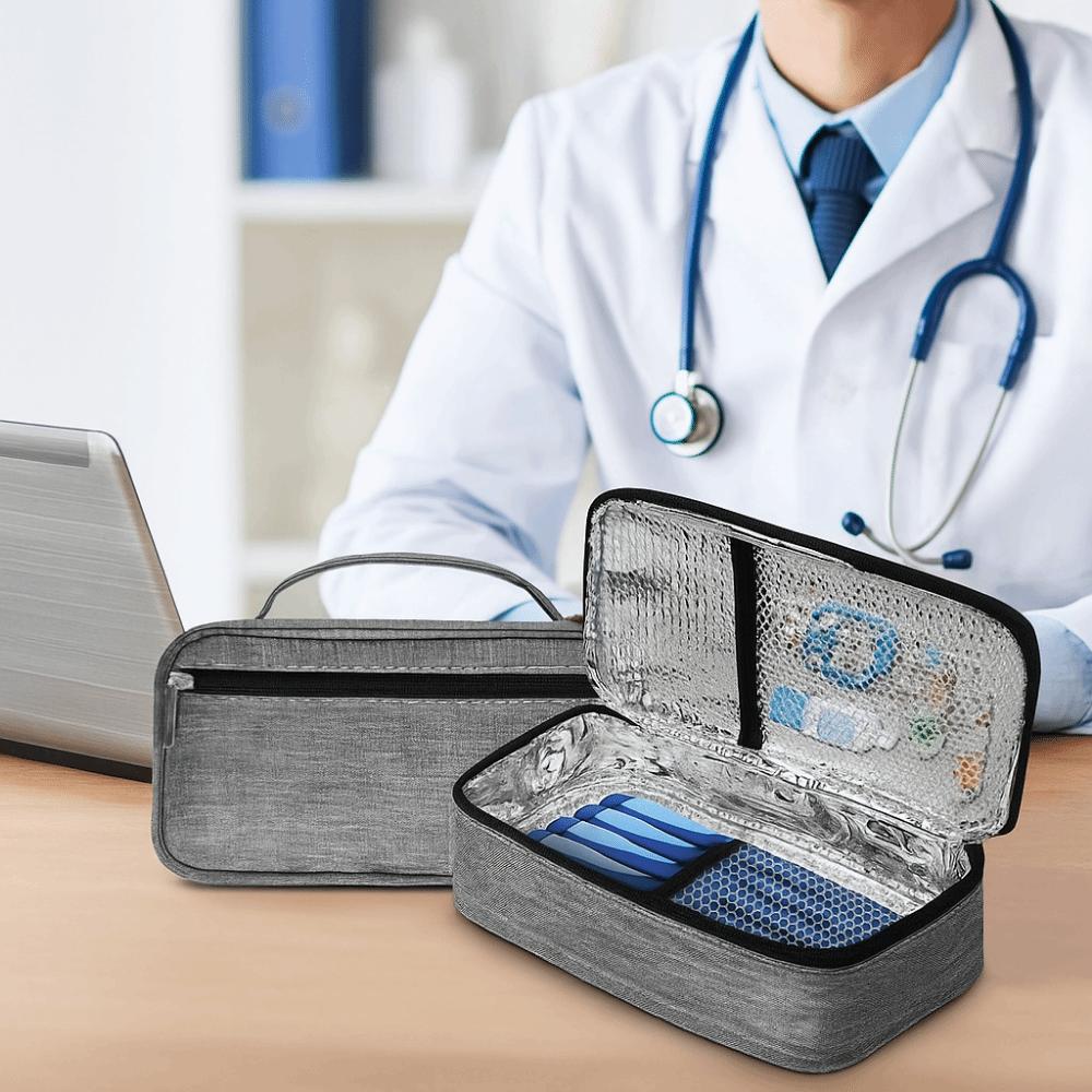 Portable Lightweight Insulin Cooling Bag Waterproof Wear-resistant Insulin Cooler Washable Insulin Carry Case Outdoor Camping