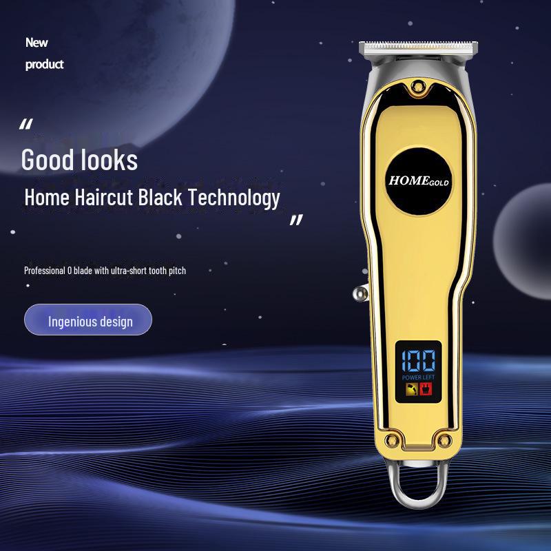 Silent USB Rechargeable Hair Clipper - Special Oil, Electric, Home Use, Professional Edge Cutter