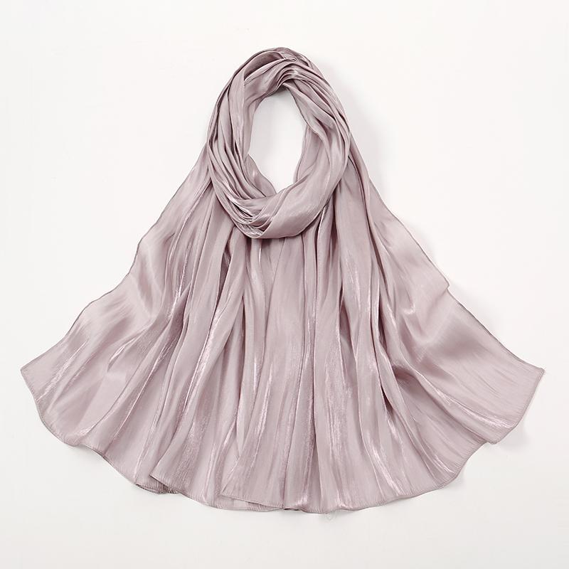 New Shimmer Silk Hijab Scarf For Women Muslim Shawl Abaya Silk Hijab Abaya Hijabs For Woman Jersey Head Wrap Scarf Islam Turban