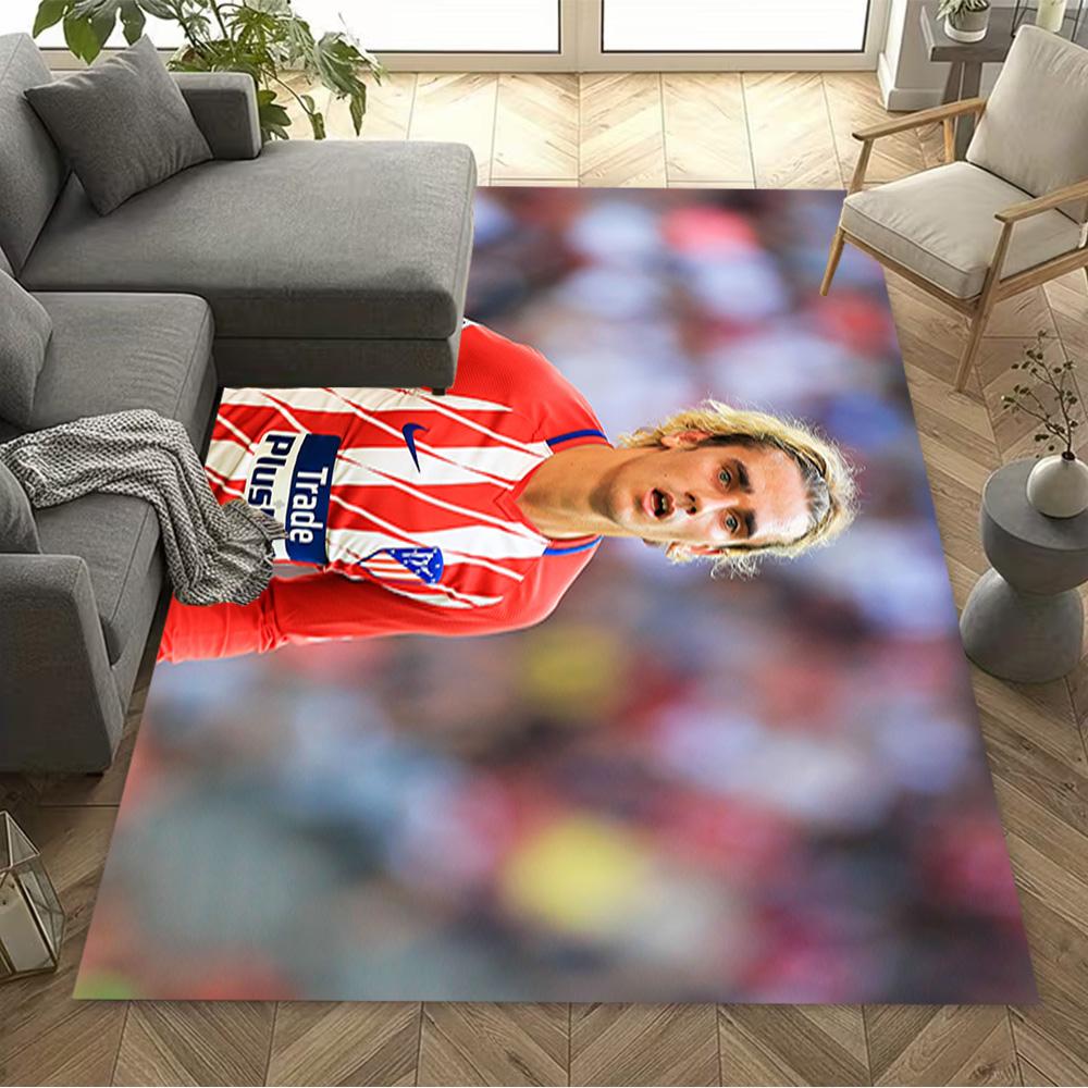 Atletico Madrid Player Floor Rug Office Rug Design for Kitchen Foyer Dining Room Dormitory Anti-slip Rug Decorate Offices Gift for Festivals