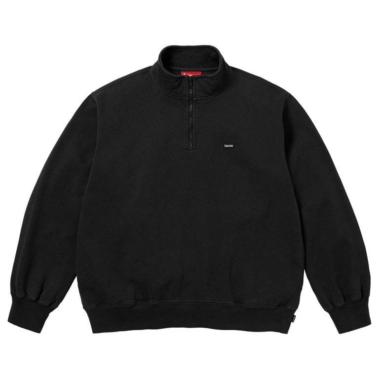 Supreme Small Box Half Zip Pullover (26SS) Black