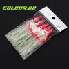 5pcs Glow-in-the-Dark Glow-in-the-Dark Squid Skirt Fishing Lures Soft Rubber String hook Soft Rubber Octopus Skirts