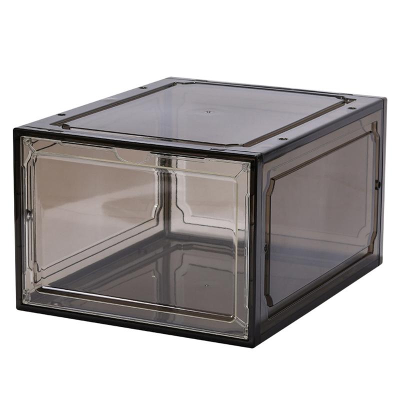 Shoe Organiser Box Stackable Clear Shoe Box For Closet Shoe Containers Sneakers Display Case Space Saving Storage Bin