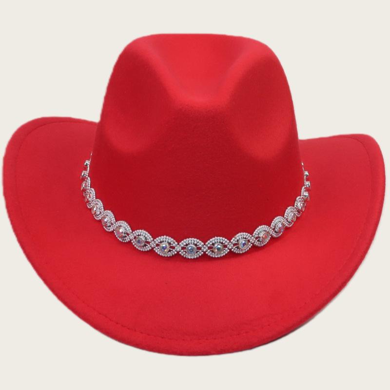 Men and Women Jazz Top Hat Party Festival Stage Performance Simple Top Hat Premium Wool Hat Western Cowboy Hat