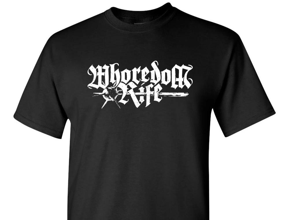 Whoredom Rife T-Shirt black metal Taake Mayhem Watain Sargeist Dissection 2XL
