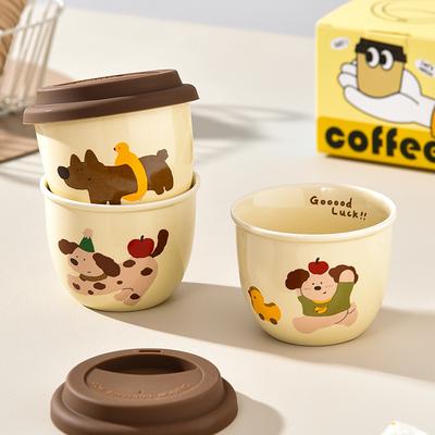 Puppy Coffee Cup Ceramic Hand Holding Cup Female Breasts Cute Small Cup Mini Portable Couple Latte Cup