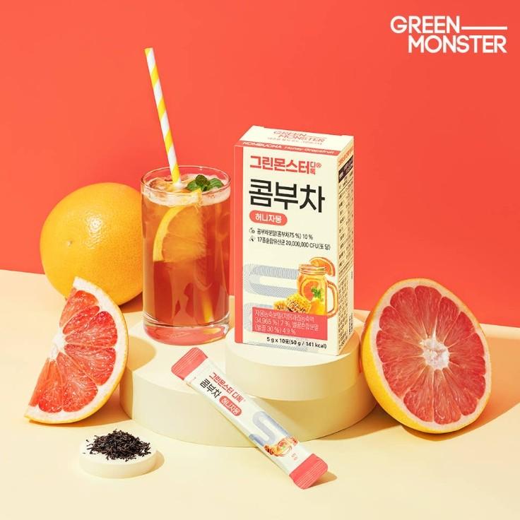 [Green Monster] Detox Kombucha (5 Refreshing Flavors) (1 Unit-10sticks)