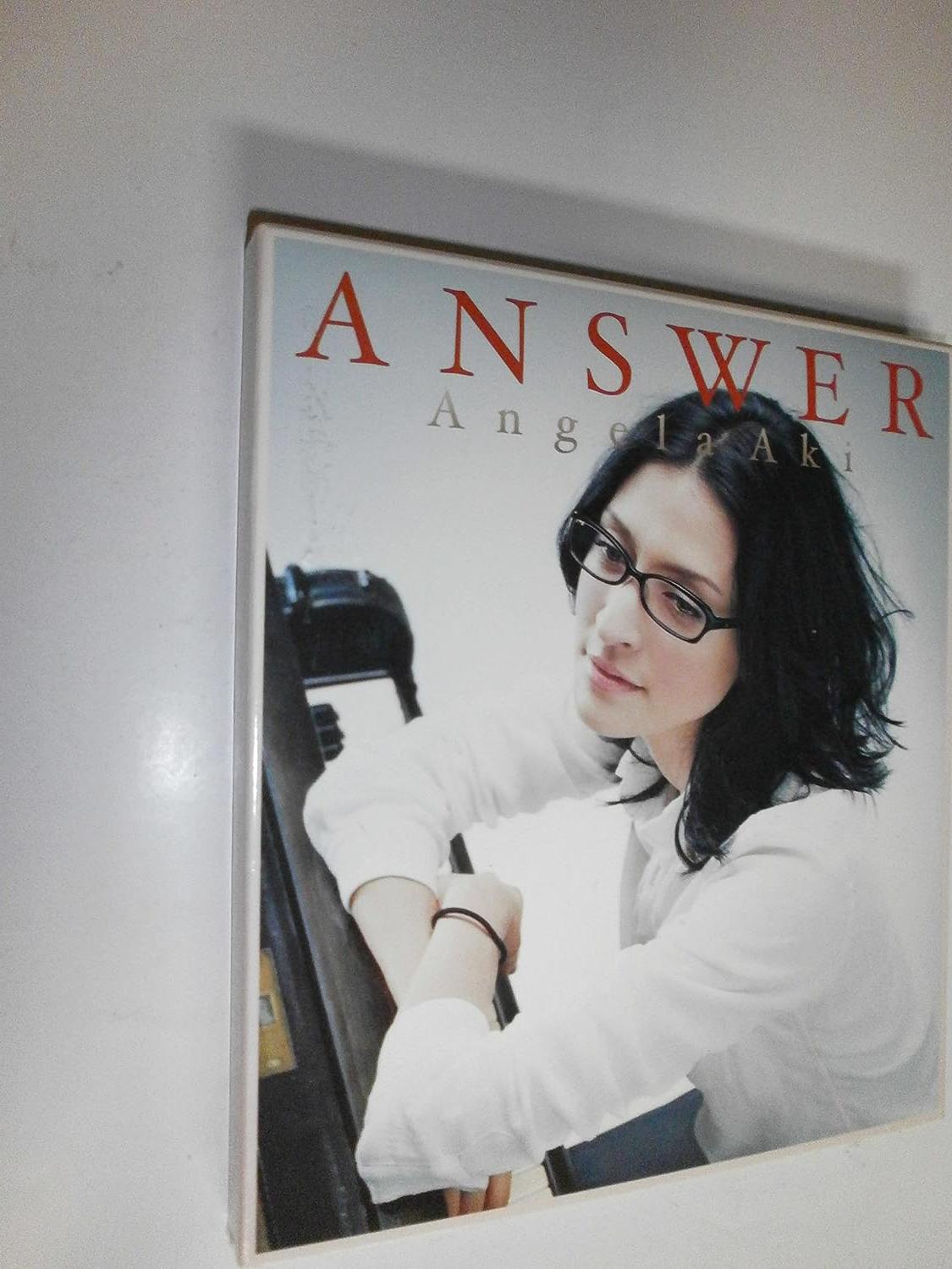 

CD ANGELA AKI - Answer Ltd Edition ESCL31689PROMO Japan Japanese Pop/Rock Used
