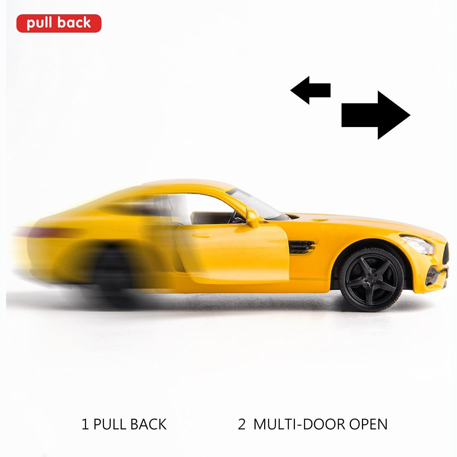 1/36 масштаб литья под давлением модель автомобиля из сплава Benz AMG GTS модель — фото 4